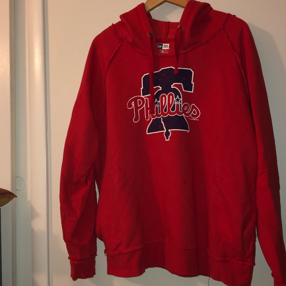 Red Phillies Pullover Hoodie